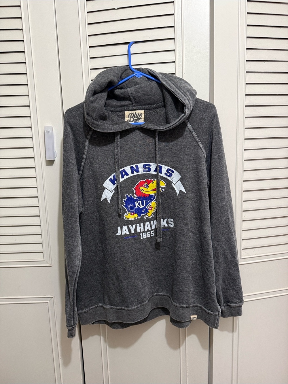 Charcoal Kansas Jayhawks Hoodie.
